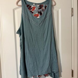Lane Bryant Blue Sleeveless Pajama set